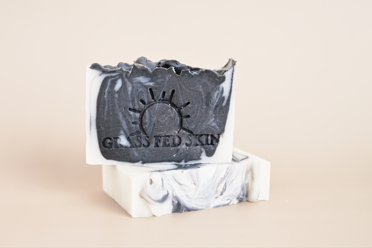 Exfoliate using the Activated Tallow Pure Soap Bar.